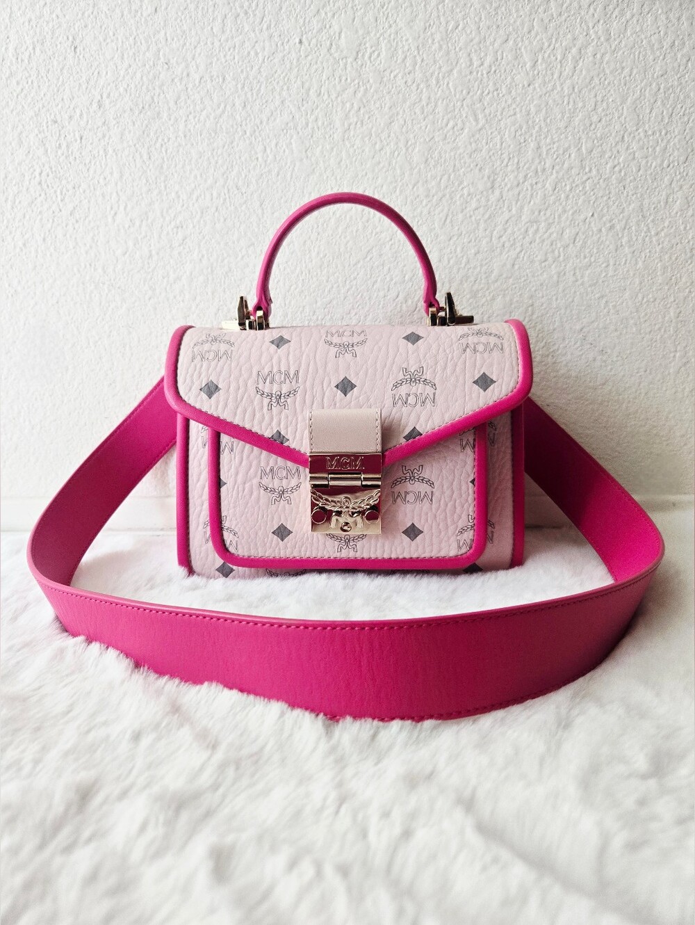 MCM Visetos Mini Patricia Satchel